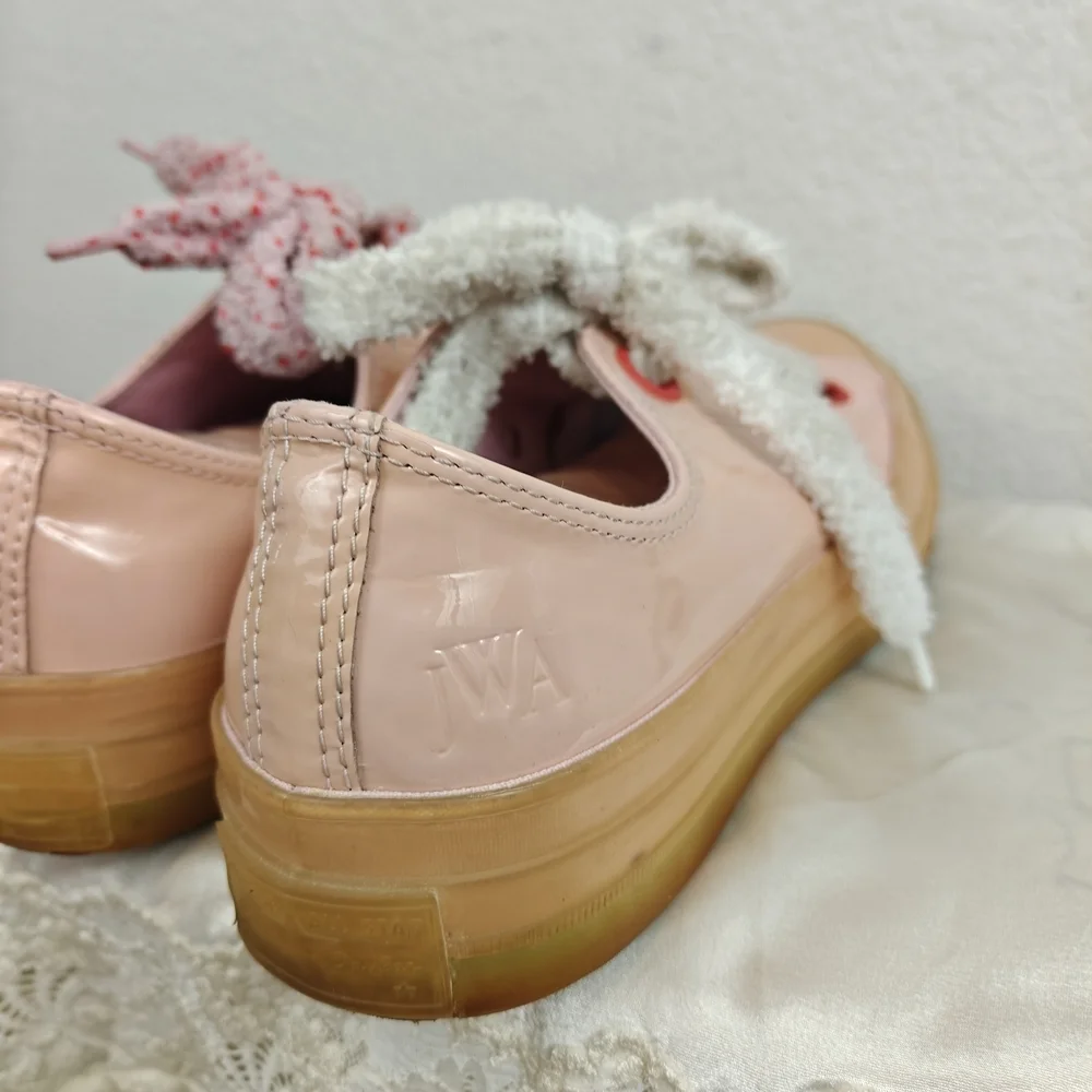 Converse x JW Anderson Chuck 70 Low Top 'Toy' Sneakers Pink Mist Patent Leather